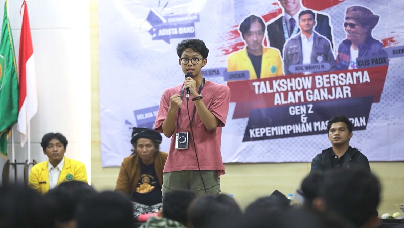 Diskusi Bareng Mahasiswa di Jombang, Alam Ganjar Bicara Soal Kepemimpinan hingga Bonus Demografi