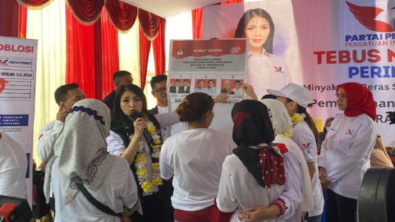 Sosialisasi Pencoblosan, Liliana Tanoesoedibjo Bertemu Emak-Emak di Jagakarsa