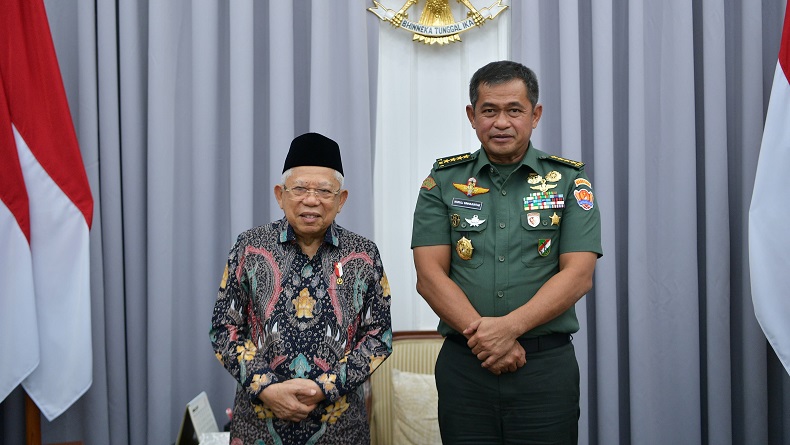 Wapres Minta KSAD Kawal Pemilu 2024 agar Berjalan Baik, Aman dan Lancar