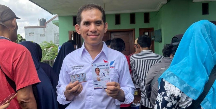 Caleg DPR Partai Perindo Bantu Ratusan Warga Bambu Apus, Gelar Bazar Minyak Goreng Murah