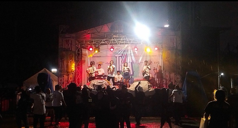 Pendukung Ganjar-Mahfud Meriahkan Festival Tiba-Tiba Fest Sat Set Tas Tes Indonesia Unggul