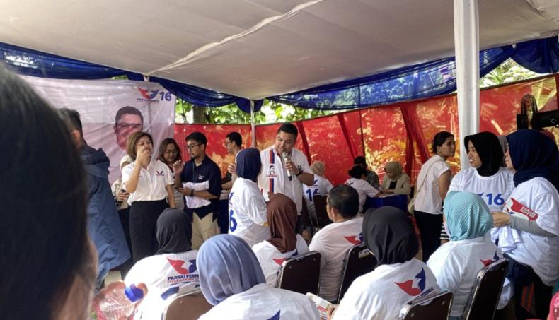 Di Kebon Baru, Caleg Perindo Diska Resha Sampaikan Cita-cita jika Terpilih Jadi Anggota Legislatif