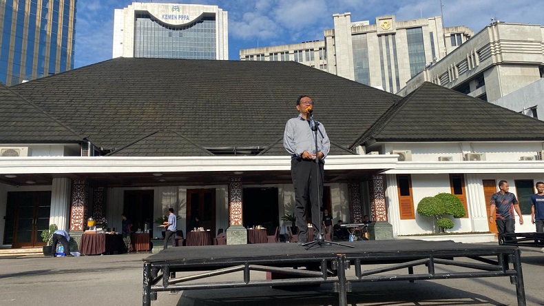 Mahfud MD Pamit ke Pegawai Kemenko Polhukam, Ingatkan Junjung Netralitas