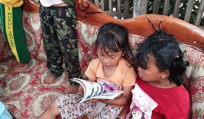 Caleg Partai Perindo Fasilitasi Rumah Baca di Kampung Nelayan Cilincing