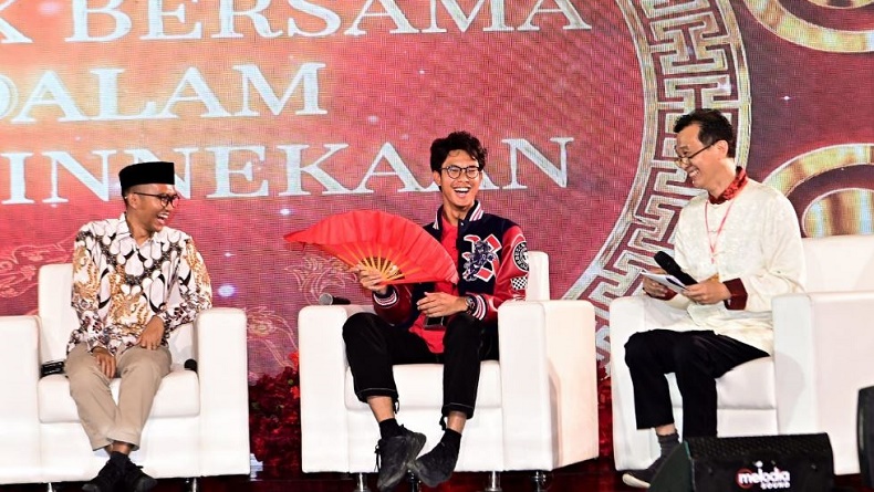 Hadir di Surabaya, Alam Ganjar Antusias Ikut Acara Sambut Imlek Bersama dalam Kebhinekaan