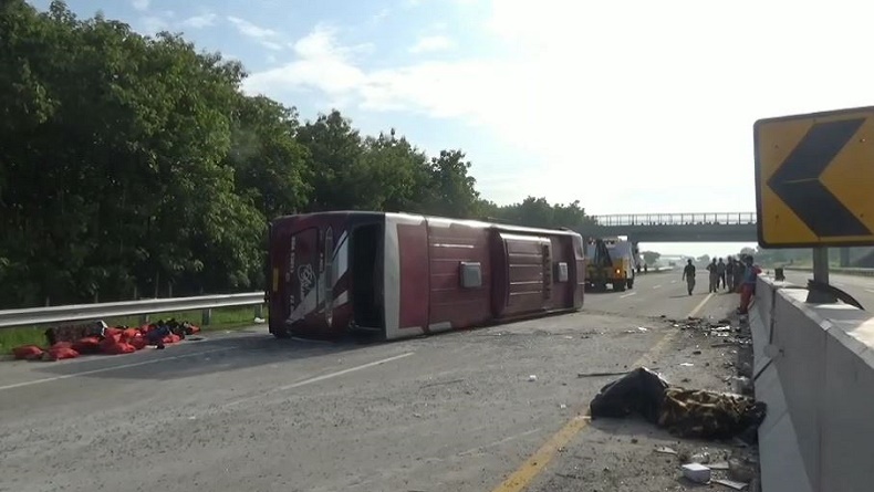 Identitas 3 Korban Tewas Kecelakaan Bus Rombongan Satgas Hanura di Tol Ngawi, 12 Luka-Luka