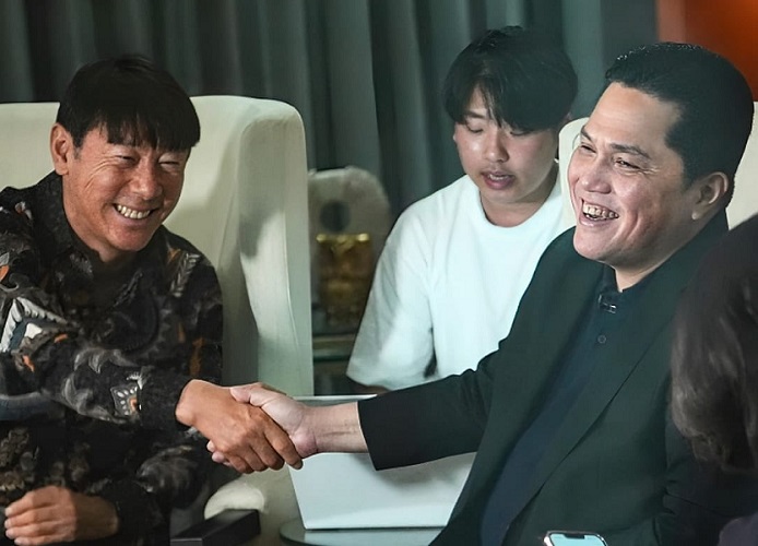 Deal! Ini Isi Kesepakatan Erick Thohir dengan Shin Tae-yong