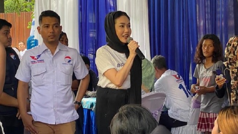 Caleg DPR Lisa Mariana Tunjukkan Partai Perindo Berjuang untuk Rakyat Kecil