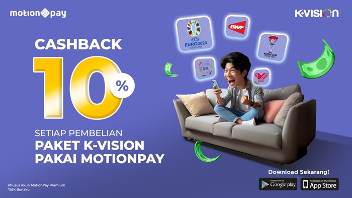 Pilih Tayangan Favorit di K-Vision melalui MotionPay, Bisa Dapat Cashback 10 Persen!