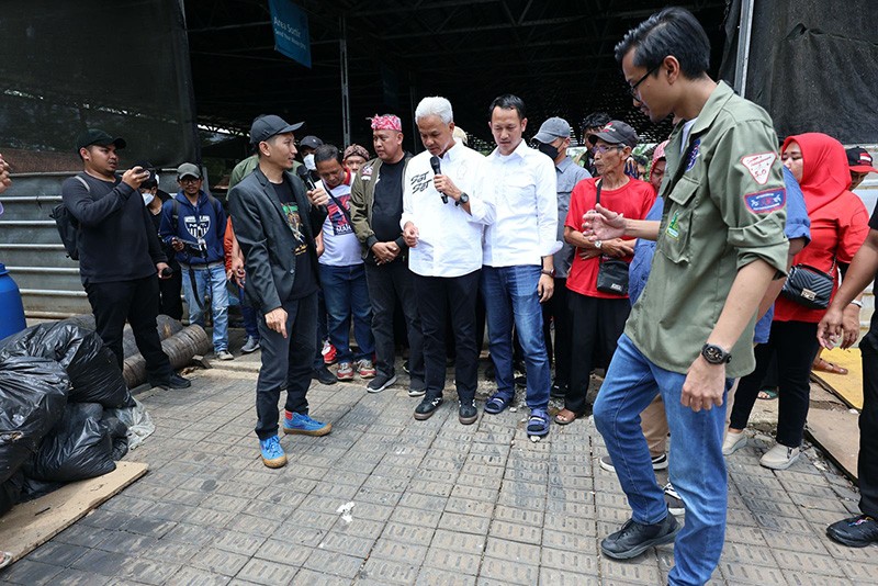 Kunjungi Waste4Change Bekasi, Ganjar Dorong Pembuatan Bank Sampah hingga Tingkat RW