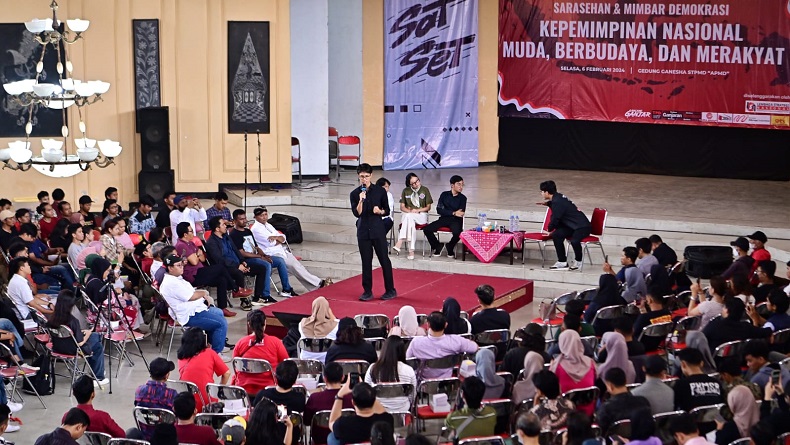 Alam Ganjar Hadiri Sarasehan dan  Mimbar Yogya, Ajak Kembalikan Marwah Demokrasi Indonesia