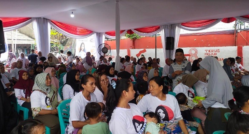 Hary Tanoesoedibjo dan Liliana Tanoesoedibjo Hadiri Bazar Perindo di Tebet, Warga: Semoga Berlanjut