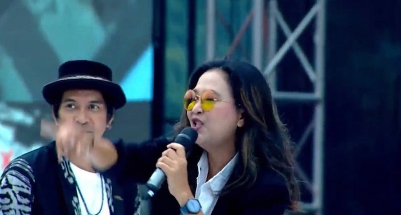 Nyanyi Salam Metal, Duet Slank dan Oppie Andaresta Bangkitkan Semangat Pendukung Ganjar-Mahfud