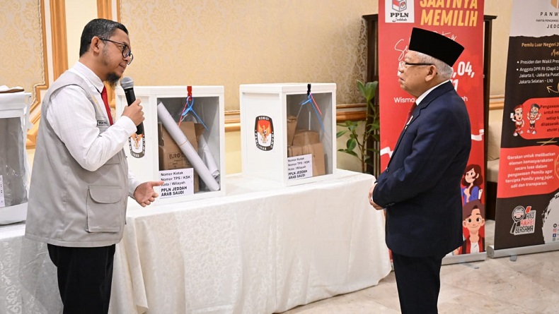 Wapres Tinjau Kesiapan Pemilu 2024 di Jeddah Arab Saudi, Minta WNI Gunakan Hak Pilih