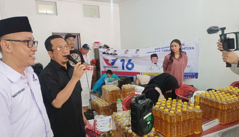 Caleg Partai Perindo Yusuf Mansur Optimistis Dapat Dukungan dan Doa dari Warga Gedong Jaktim