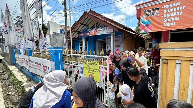 Rayakan Isra Miraj, Caleg Partai Perindo Indra Utama Santuni Anak Yatim di Sukabumi
