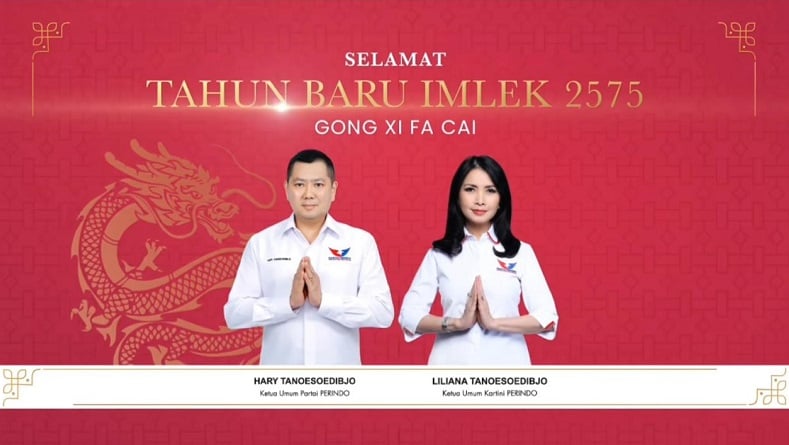 HT dan Liliana Ucapkan Selamat Tahun Baru Imlek 2575: Gong Xi Fa Cai
