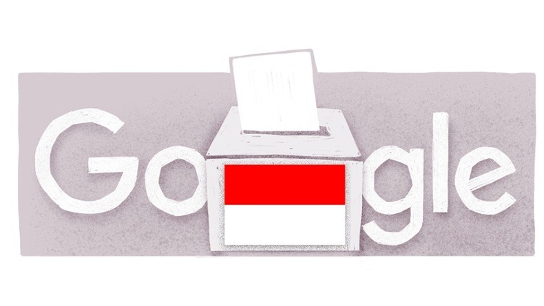Meriahkan Pemilu 2024, Google Doodle Tampilkan Kotak Suara dengan Bendera Indonesia