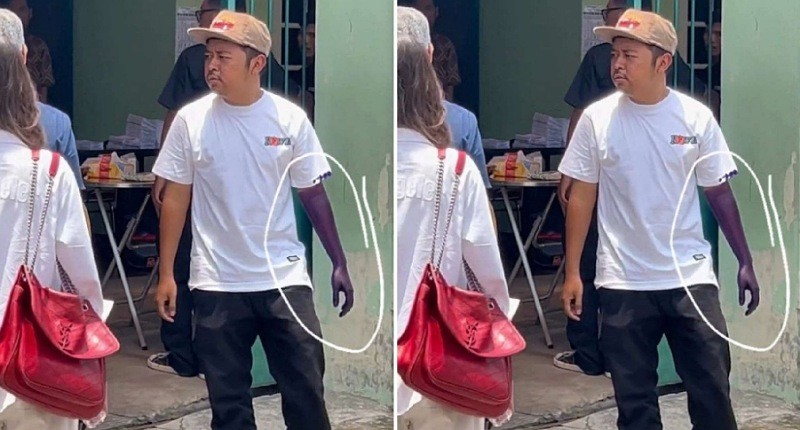 Viral, Aksi Tak Biasa Seorang Pria Celupkan Tangan ke Tinta usai Nyoblos, Netizen: Luluran!