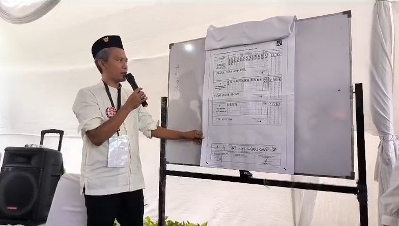 Hasil Hitung Suara di TPS Cak Imin Nyoblos, AMIN Menang Telak