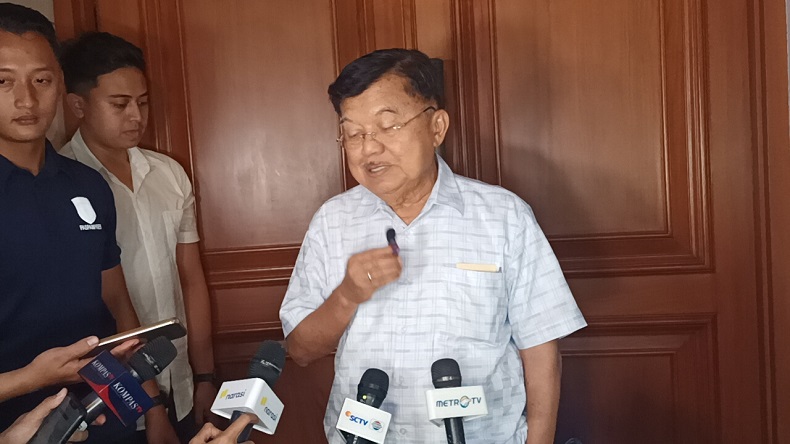 JK Bertemu Anies-Cak Imin, Sepakat Tunggu Hasil Resmi KPU