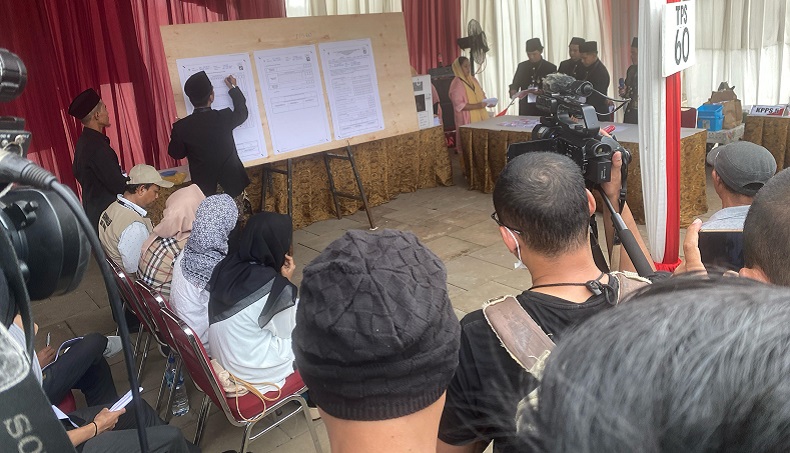 Hasil Hitung Suara di TPS 60 Lebak Bulus, Anies-Cak Imin Menang Telak