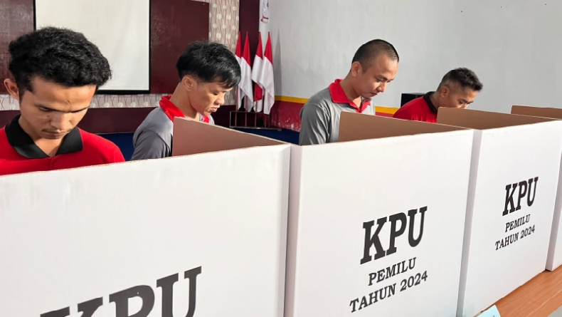 Pilpres 2024, Paslon 02 Prabowo-Gibran Menang di Rutan Mentok