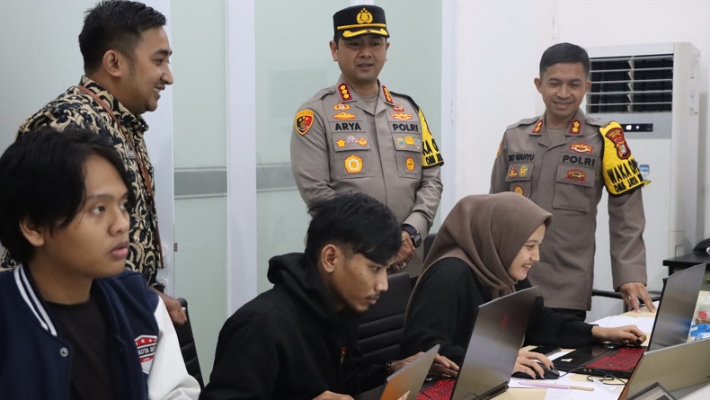 Kapolres Depok Tinjau Kantor KPU Depok dan Gudang Kotak Suara, Monitoring Pasca-Pemilu