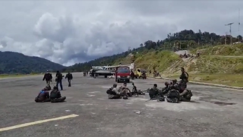 Sigap, Aparat Gabungan TNI Polri Balas Serangan KKB di Beoga Papua Tengah