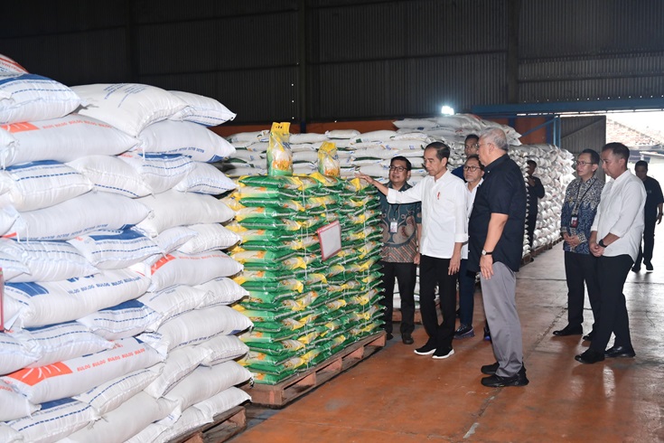 Jokowi Pastikan Stok Beras Aman Jelang Bulan Ramadhan 