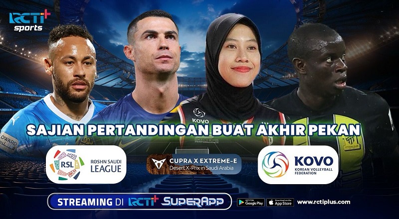 Program Olahraga Minggu Ini di RCTI+, Simak Jadwalnya!