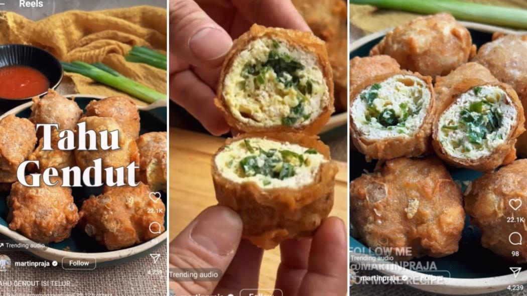 Resep Tahu Gendut Isi Telur, Cocok Buat Camilan Tanggal Tua