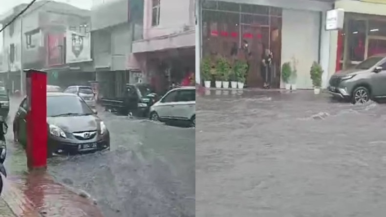 Hujan Deras Guyur Kota Bandung, Jalan Pagarsih dan Cibadak Banjir