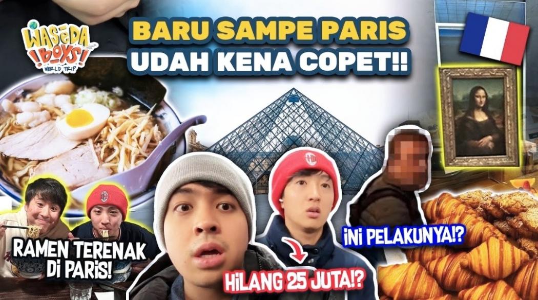 Copet Beraksi, Dompet Yusuke Waseda Boys Dicuri saat Baru Tiba di Paris