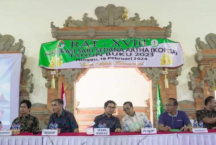 Hadiri RAT Koperasi Sari Sedana Artha, Sekda Badung Beri Apresiasi dan Motivasi