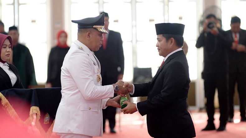 Faisal Hasrimy Dilantik Jadi Pj Bupati Langkat, Ini Pesan Pj Gubernur Sumut