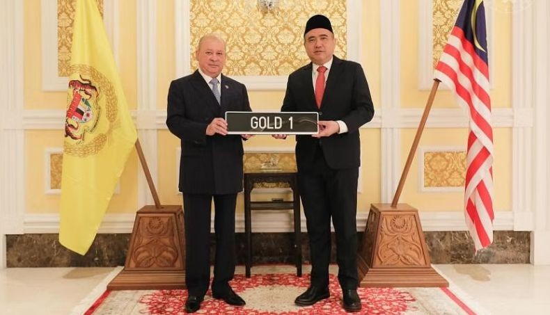 Wow, Raja Malaysia Beli Pelat Nomor Cantik GOLD 1 Seharga Nyaris Rp5 Miliar