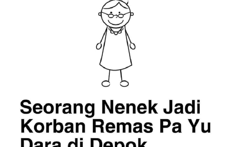 Viral Nenek di Depok Jadi Korban Begal Payudara di Terowongan Gelap