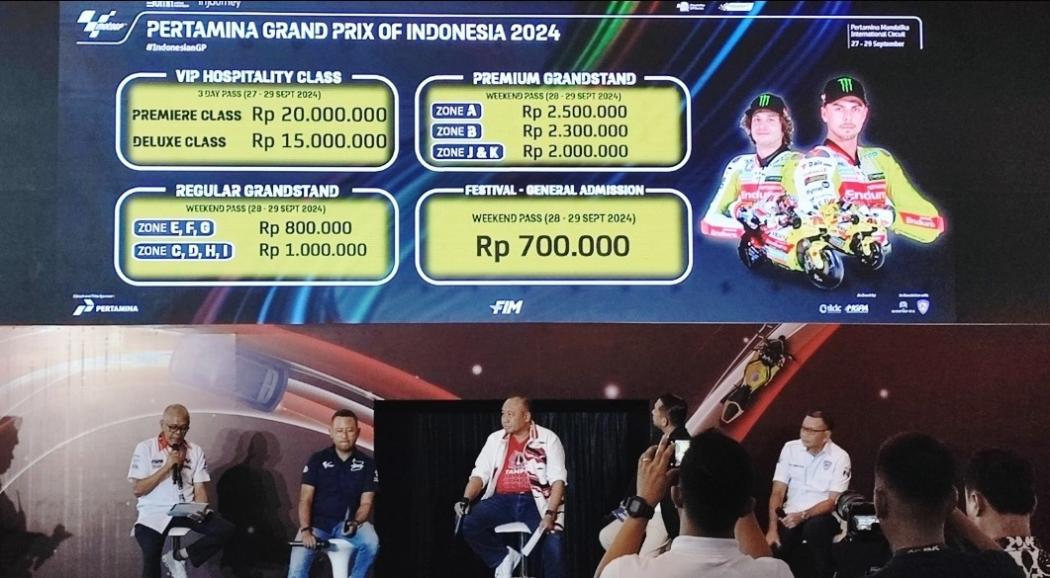Harga Tiket MotoGP 2024 Diumumkan, Paling Murah Rp700 Ribu Termahal Tembus Rp20 Juta