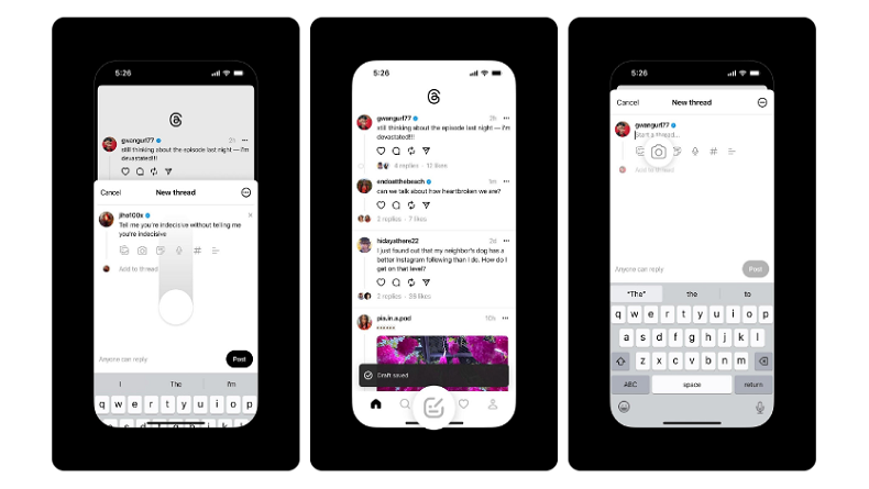 Selain Draft Post, Threads Mulai Uji Pengambilan Foto dalam Aplikasi ke Sejumlah Pengguna