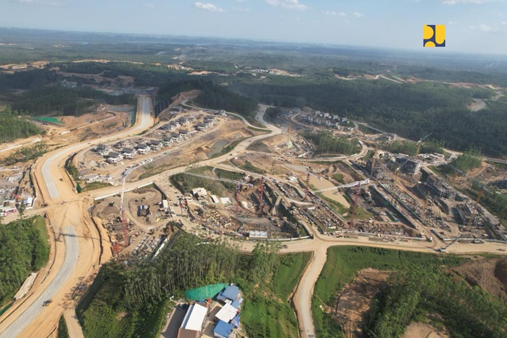 Kementerian PUPR Kebut Pengerjaan IKN Jelang Upacara HUT RI, Kunjungan ke Proyek Ditutup Sementara