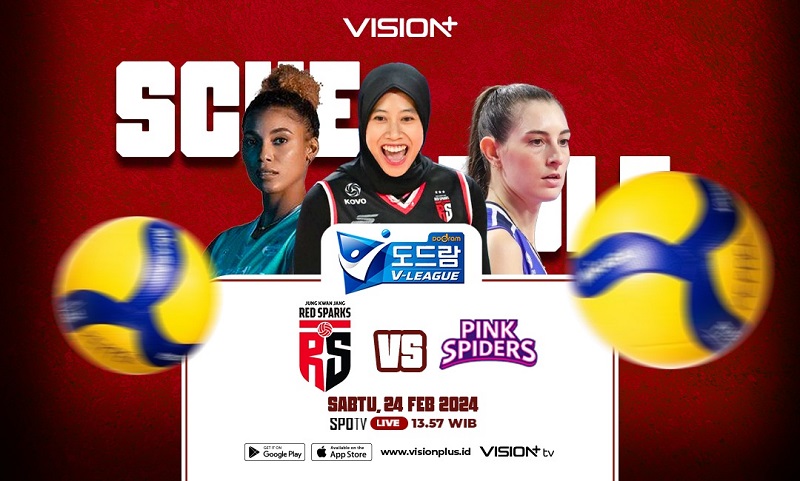 Link Live Streaming Red Sparks Vs Hillstate di Liga Voli Korea Siang Ini