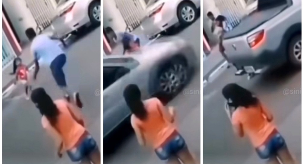 Viral Seorang Pria Selamatkan Anak Nyaris Tertabrak Mobil saat Menyeberang di Jalan