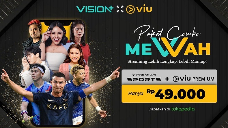 Vision+ dan Viu Hadirkan Paket Combo meVVah, Tersedia di Tokopedia