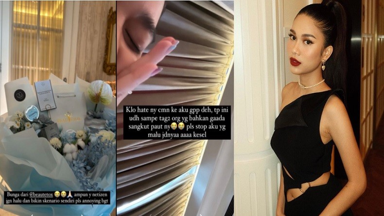 Selebgram Azizah Salsha Murka Dituding Dapat Bunga dari Mantan: Netizen Jangan Halu!