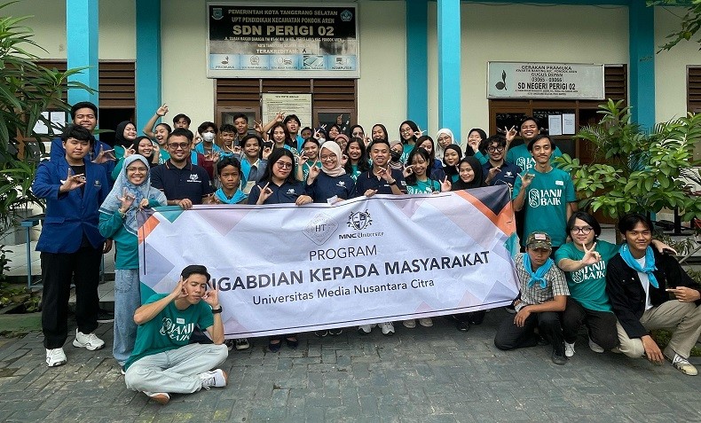 MNC University Gandeng Sekolah Janji Baik Gelar Pengabdian Masyarakat di Tangsel