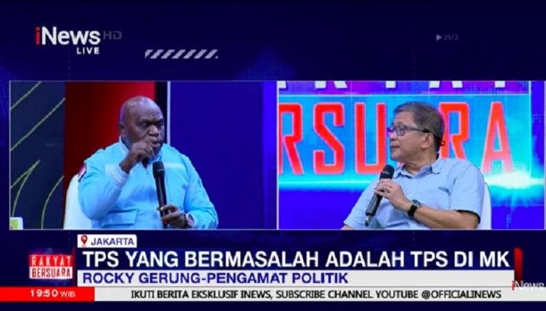 Rocky Gerung Sebut TPS Curang Dimulai di MK, Singgung Adolf Hitler Terpilih Jadi Presiden