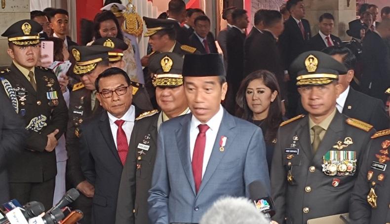 Jokowi: Terima Kasih TNI-Polri, Pemilu 2024 Berjalan Aman dan Damai