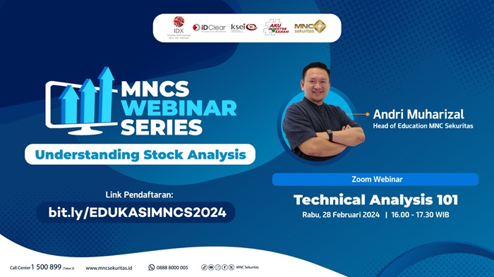 Yuk Belajar Cara Analisis Saham Teknikal di MNCS Webinar Series 'Understanding Stock Analysis'