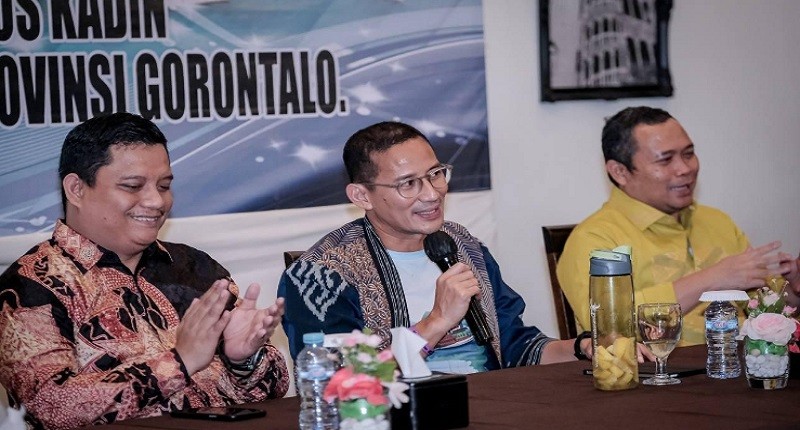 Sandiaga Uno Temui Pelaku Usaha Gorontalo Identifikasi Potensi Sektor Parekraf